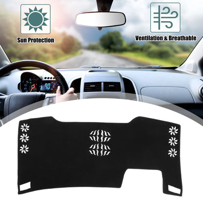 Car Dashboard Cover Black Polyester Non-Slip Protector for TOYOTA Alphard