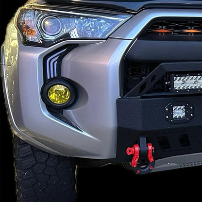 2 x Front Fog Light Decals for 2014-2024 Toyota 4Runner Bumper Grill Trim