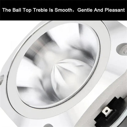4" Silver Universal Aluminum Tweeter 600W for Car Stereo