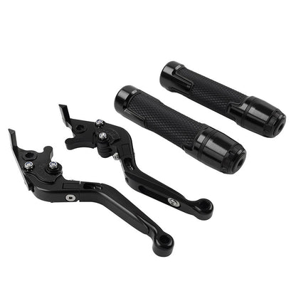 Black Extendable Brake Clutch Lever Grip Set for BMW S1000XR (2015-2021)