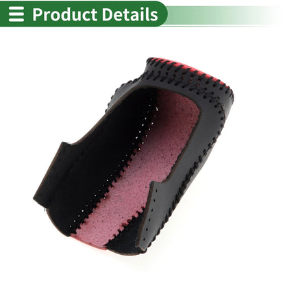 Car Gear Shift Knob Cover for Mazda CX-30 (2020-2022) Black Red Faux Leather