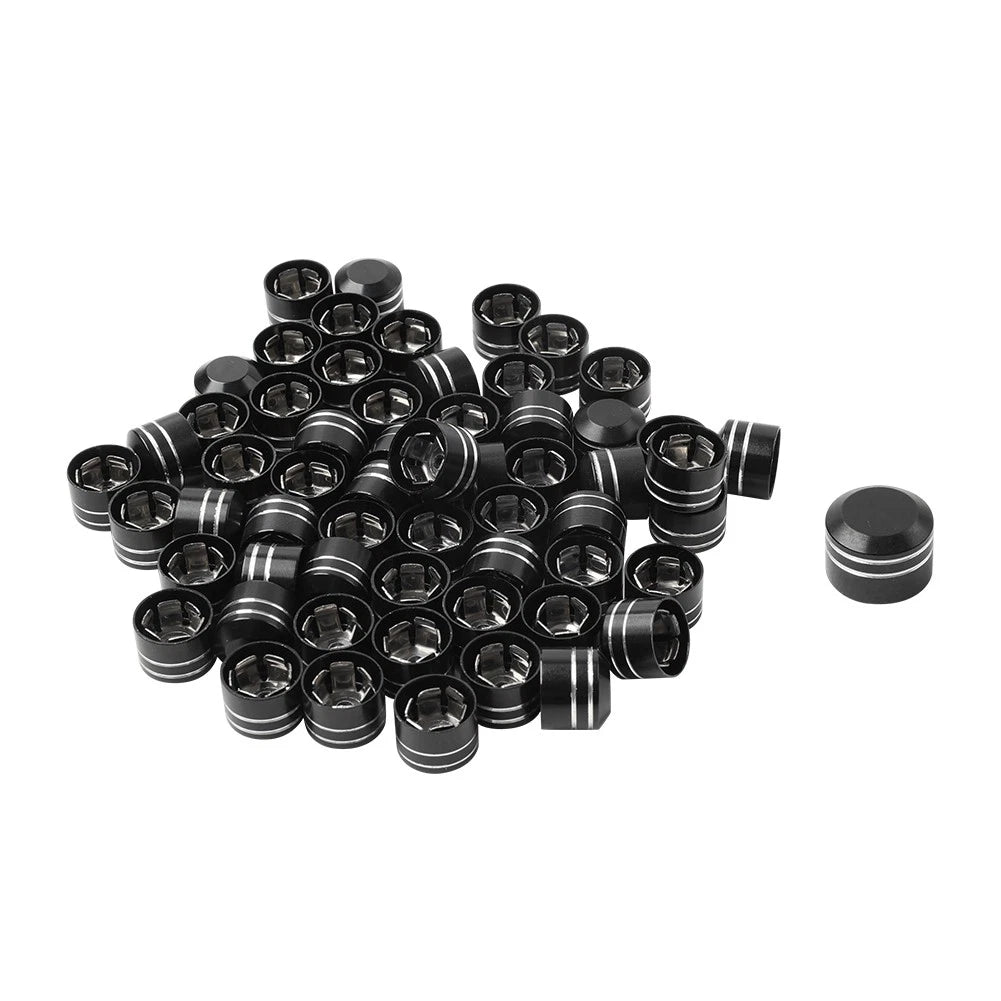 60 x Motorcycle Chrome Engine Bolt Caps Covers for Harley Twin Cam (1999-2017)