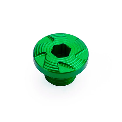 Crankcase Cover Oil Filler Plug - Green for Kawasaki KX 250 450 F (2009-2020)