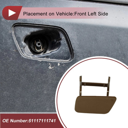 Bumper Headlight Washer Nozzle Cover for BMW 525i (2004-2005) Brown