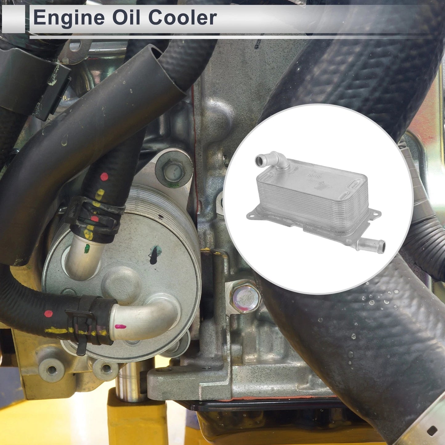 Engine Oil Cooler for Mercedes-Benz CLA250 (2014-2023) - 1 Set