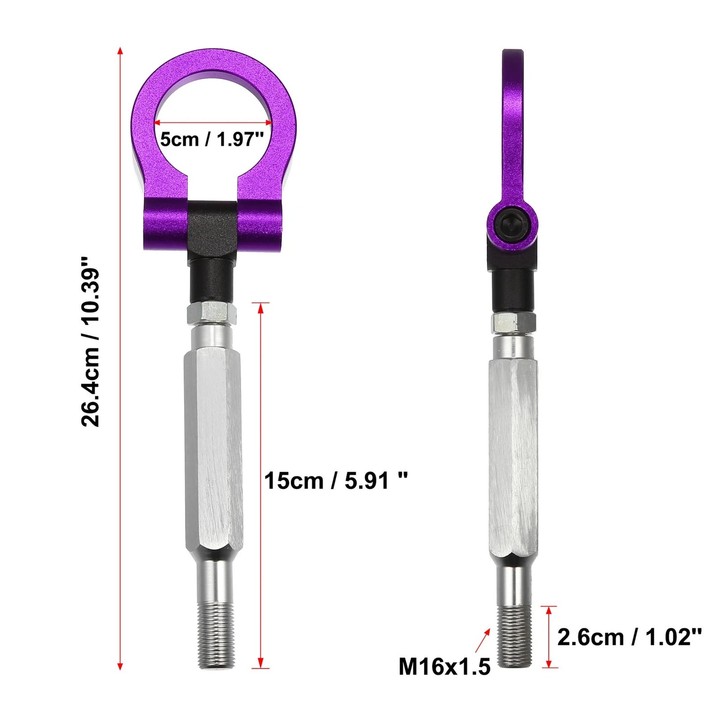 Purple Front Bumper Towing Hook for Subaru BR-Z (2013-2021)