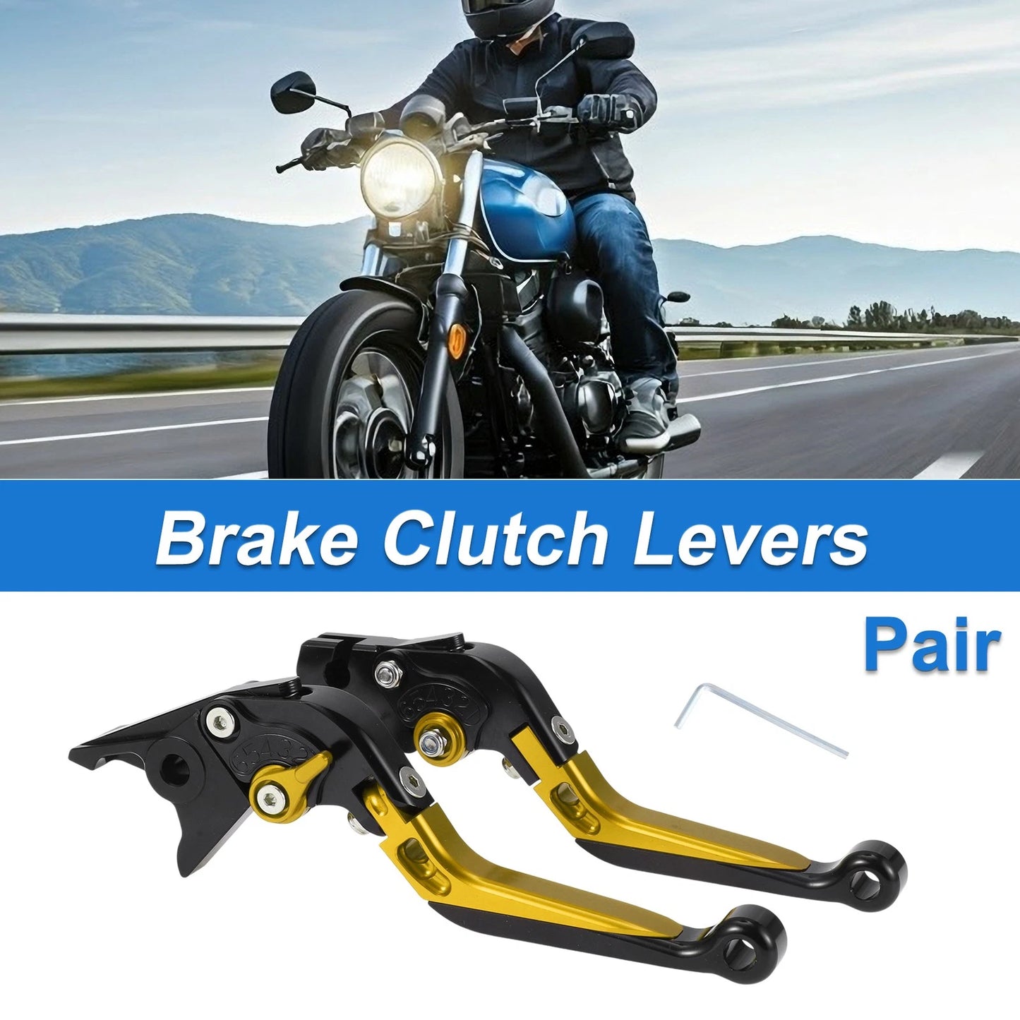 Levers / 1 Set / Adjustable Short/Long Brake/Clutch Levers for Yamaha YZF-R1 (1999–2001)