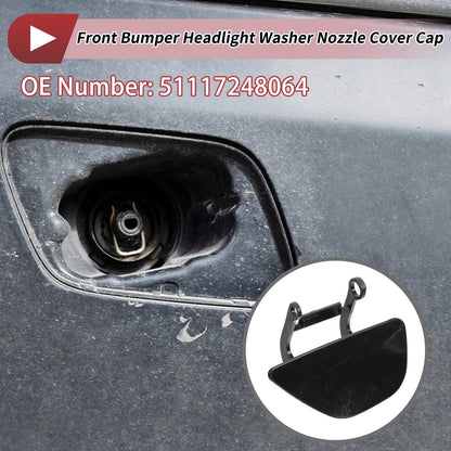 Front Right Washer Nozzle Cover for BMW 535i GT (2010-2017) Unpainted