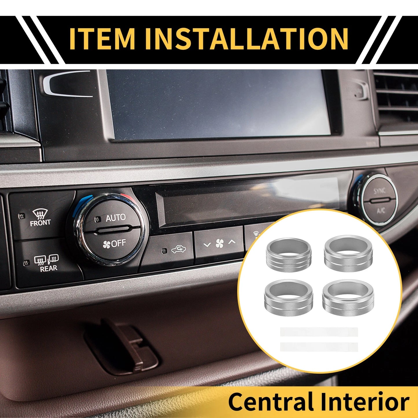 Headlight Switch Knob Cover Ring for Jeep Gladiator JT (2020-2023)