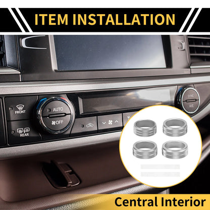 Headlight Switch Knob Cover Ring for Jeep Gladiator JT (2020-2023)