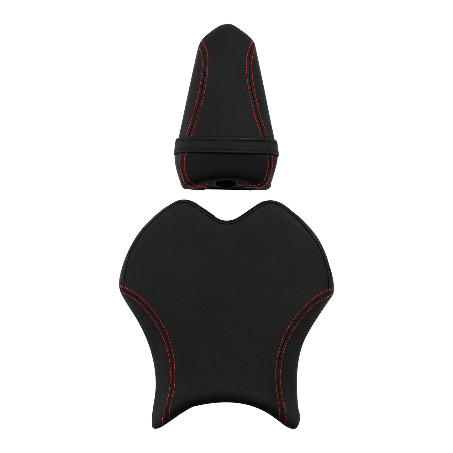 Black Red Driver & Passenger Seats for Yamaha YZF R6 (2017-2022)