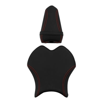 Black Red Driver & Passenger Seats for Yamaha YZF R6 (2017-2022)