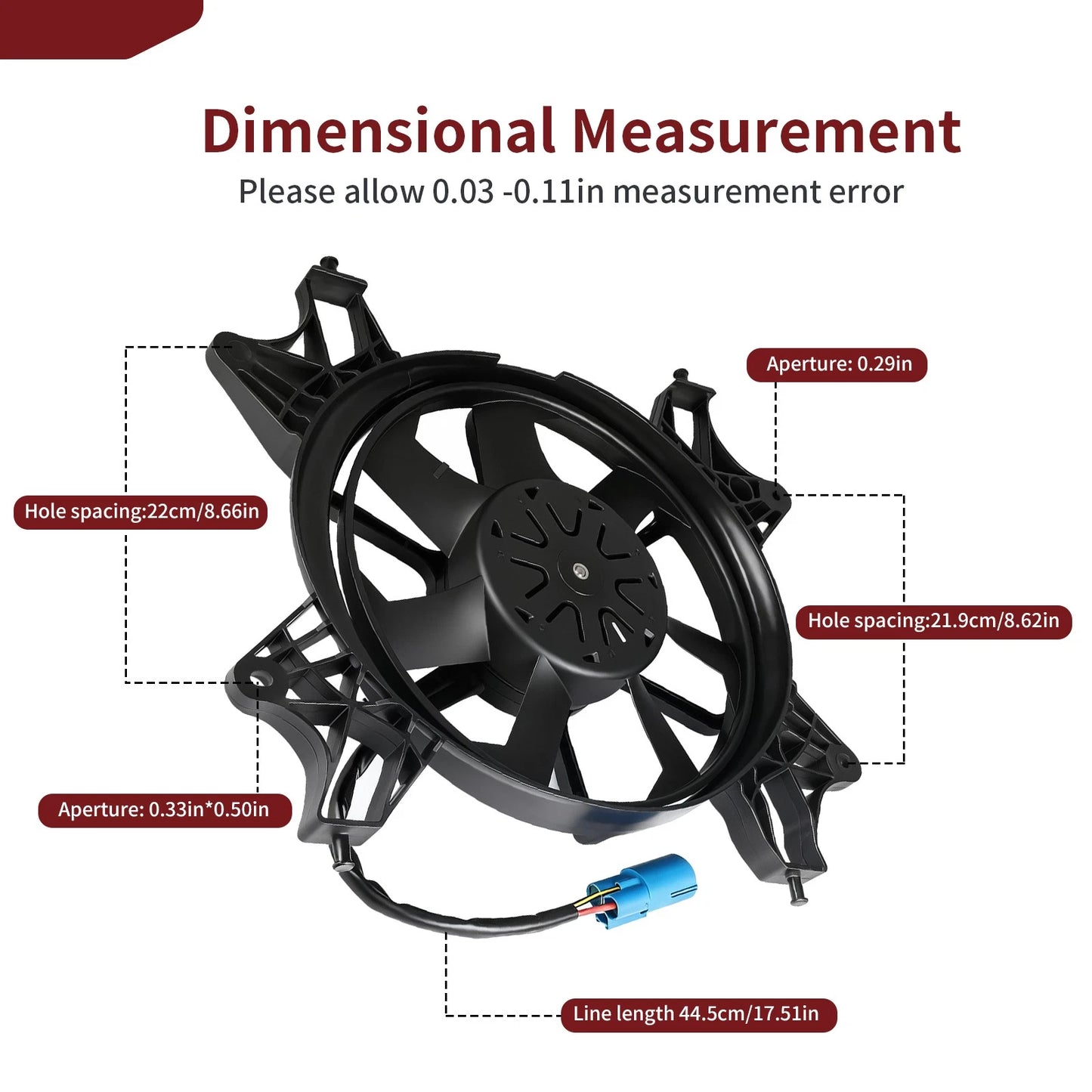 Brushless Fan Assembly for Polaris RZR XP Turbo S 2018-2019