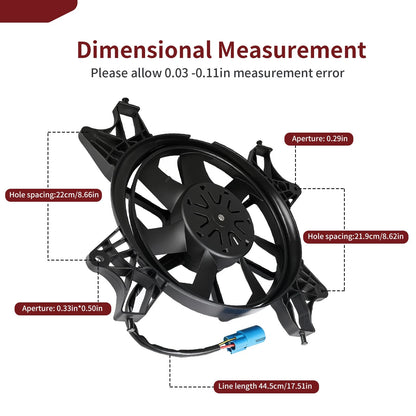 Brushless Fan Assembly for Polaris RZR XP Turbo S 2018-2019