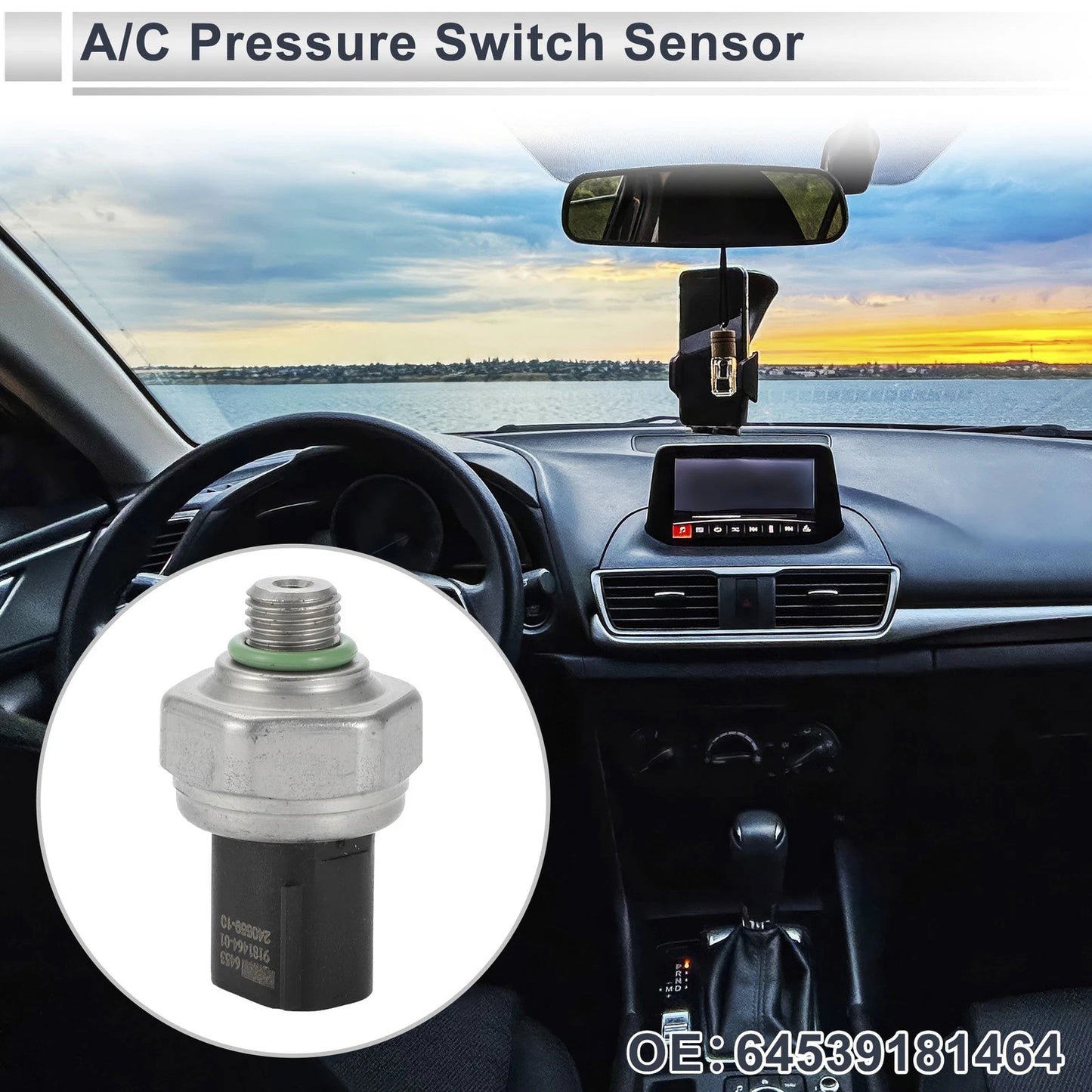 A/C Pressure Switch Sensor for BMW 1 2 3 4 5 Series (1997-2013)