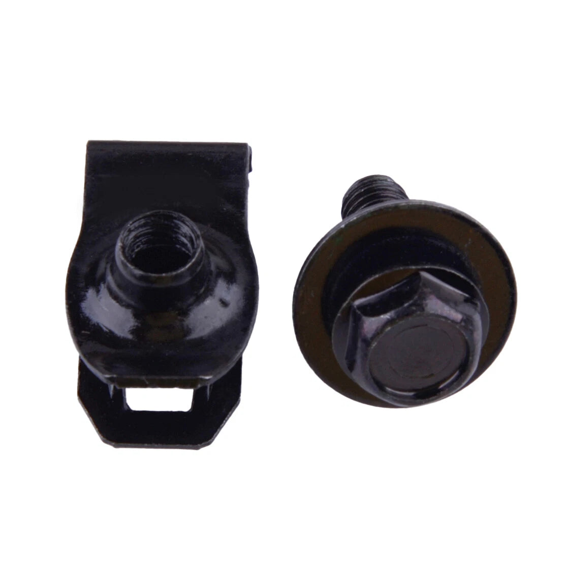 6 x Black Car Body Fender Retainer U Nut Clips Fasteners