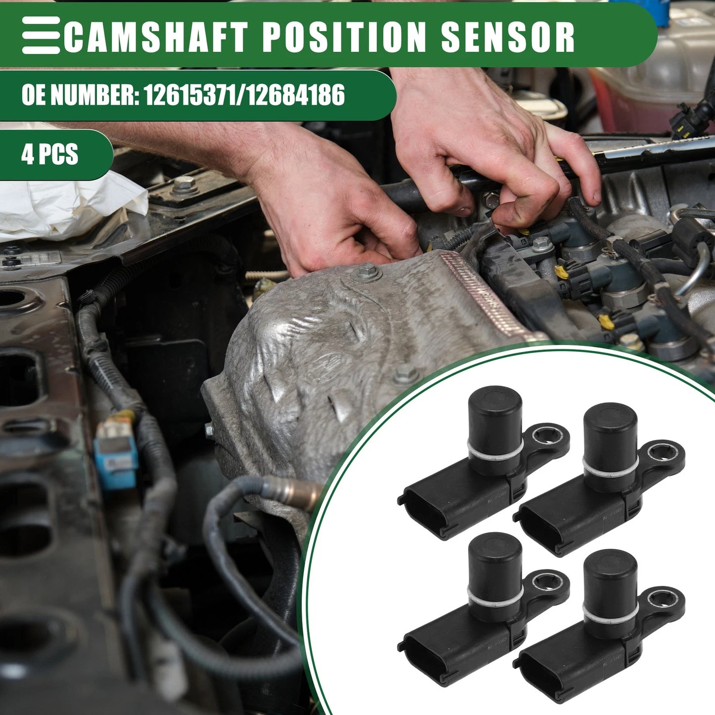 Camshaft Position Sensor 4 Pcs Camshaft Position Sensor for Buick Chevrolet
