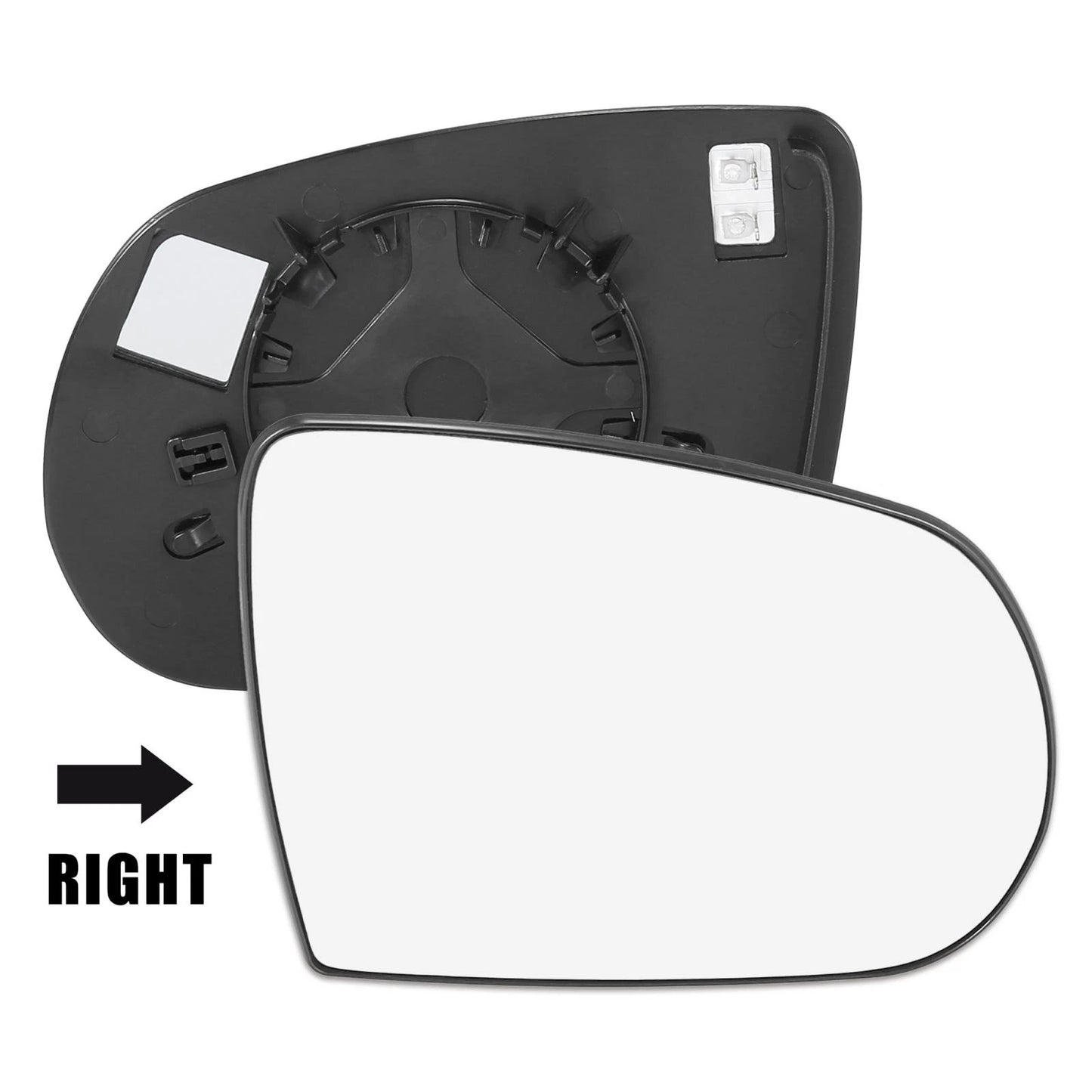 Heated Passenger Side Mirror Glass w/ Backing for Jeep Cherokee (2014-2019)
