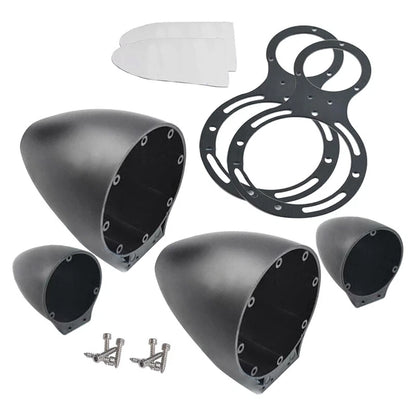 3.5" Mid-Range Speakers & Tweeter Bracket Shell for Car