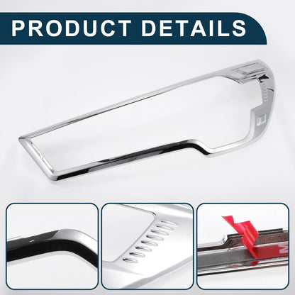 Front Headlight Trim Bezel for Toyota HILUX 2020-2021 (2 x Silver Tone)