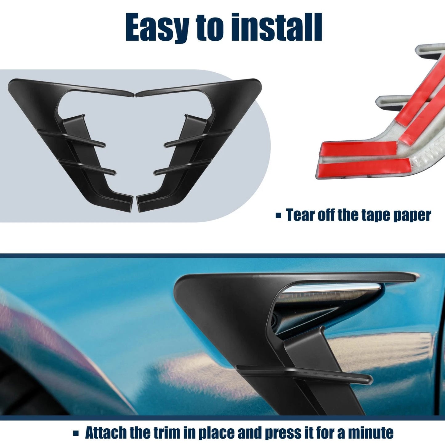 Side Camera Indicator Covers for Tesla Model 3 Y (2021-2022)