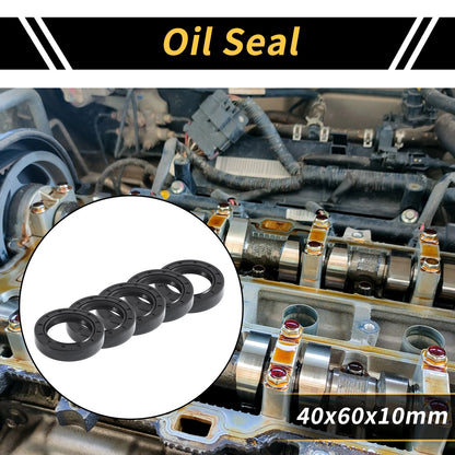 Oil Seal / 5 Pcs / Rotary Shaft Seal NBR Rubber 40x60x12mm