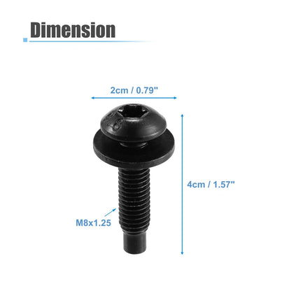 1 Hard Top Torx Screws for Jeep Wrangler (2007-2018) Extra Long Black