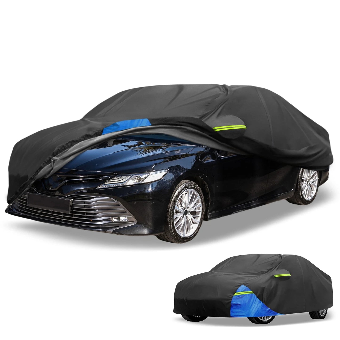 Car Cover Waterproof with Door Zipper Oxford Cloth for Toyota Camry