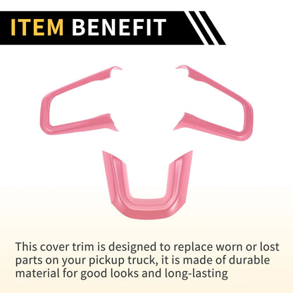 Steering Wheel Cover Trims for Jeep Wrangler JL JLU 2018-2024 - Pink