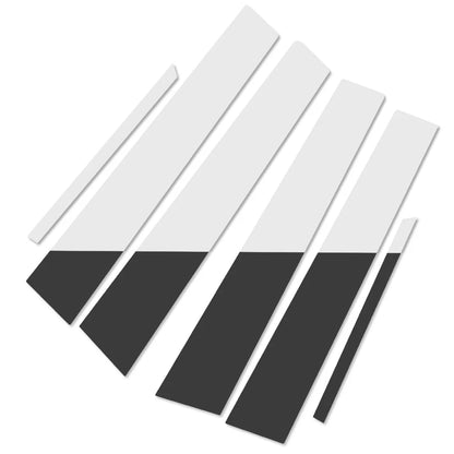 6 x Chrome Pillar Post Door Trim Covers for Toyota Corolla (2009-2013)
