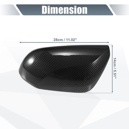 Pair Mirror Cover Overlay CF Pattern for Toyota Prius Prime (2017–2023)