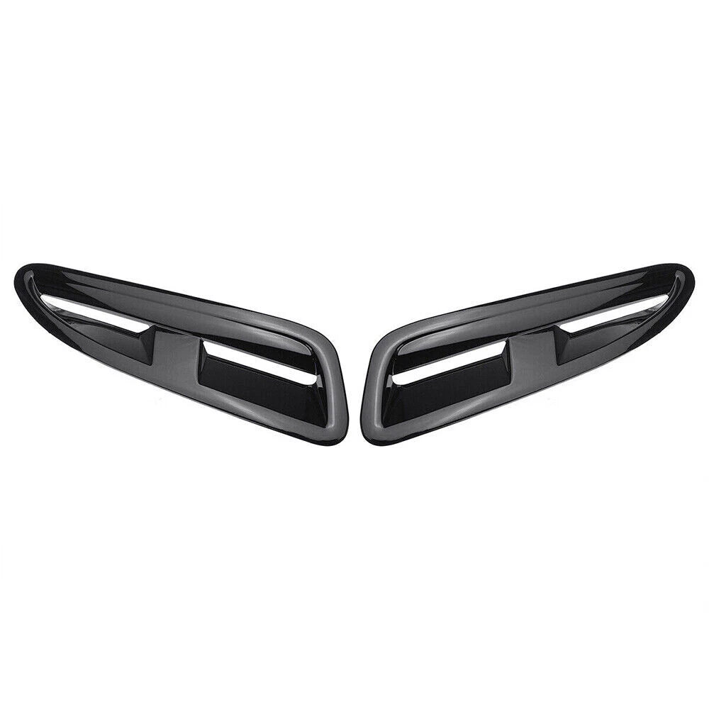 ABS Plastic Front Bonnet Vents Gloss Black for Jaguar XKR XK8 (2002-2009)