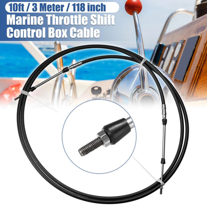 Remote Control Box Cable 1pcs 10ft 118Inch for Yamaha Black