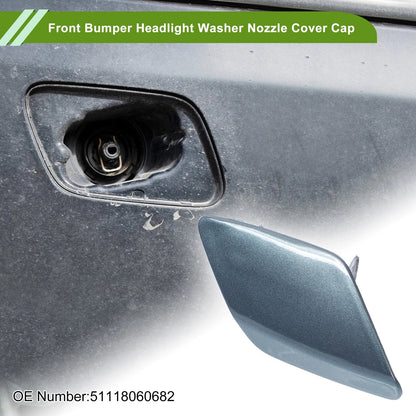 Front Right Washer Nozzle Cover for BMW 428i 2014-2016 (2 x Gray Caps)