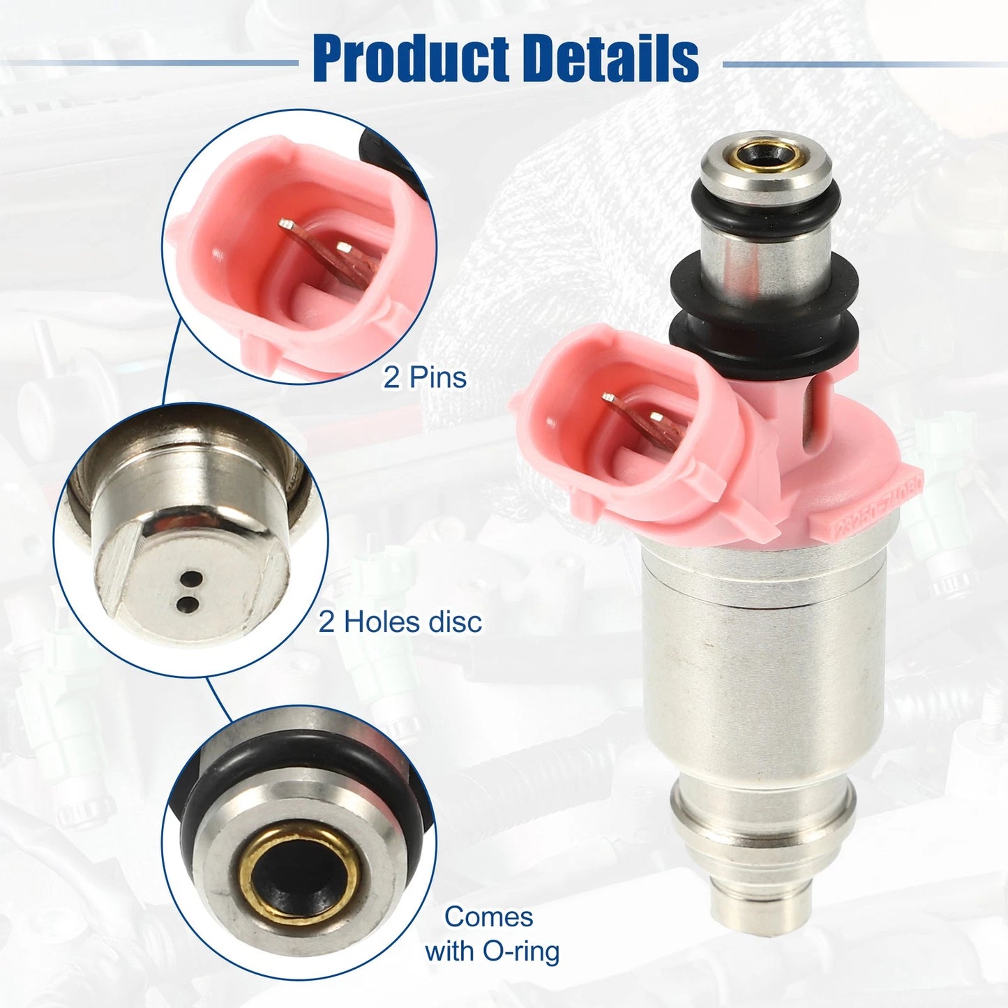 6 x Fuel Injector Nozzle for Toyota Land Cruiser 4.5L (1992-2004)