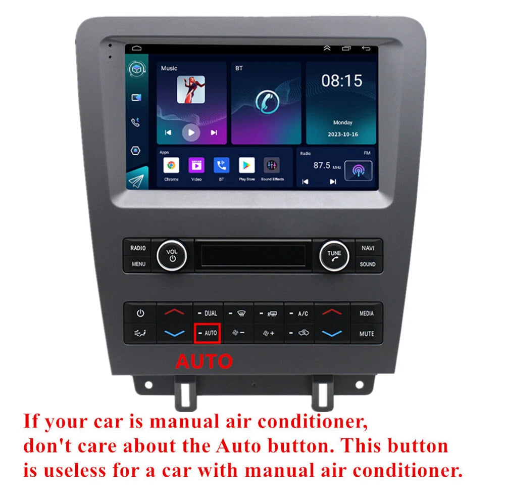 9" Carplay Stereo Radio GPS Navigation Head Unit for 2010-2014 Ford Mustang