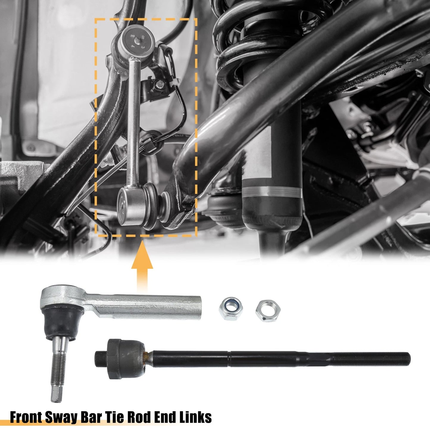 6 x Tie Rod Sway Bars Inner Outer for Cadillac Escalade (2015 - 2019)