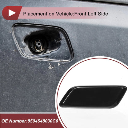 Front Left Washer Nozzle Cover for Lexus RX350 (2012-2014) Black 1 Pcs