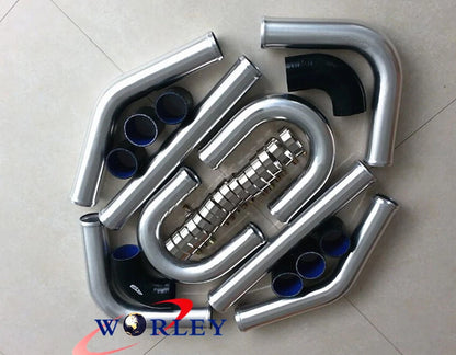 2.5" Aluminum Universal Intercooler Turbo Piping Kit for Car
