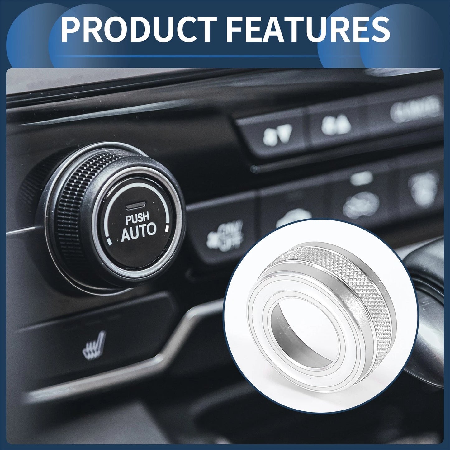 7 Pcs 4WD Headlight Switch Knob Cover for GMC Canyon (2015-2022)