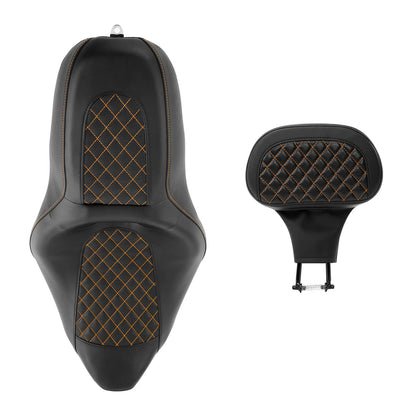 Driver Passenger Seat Rider Backrest for Harley Street Glide (2009-2023)