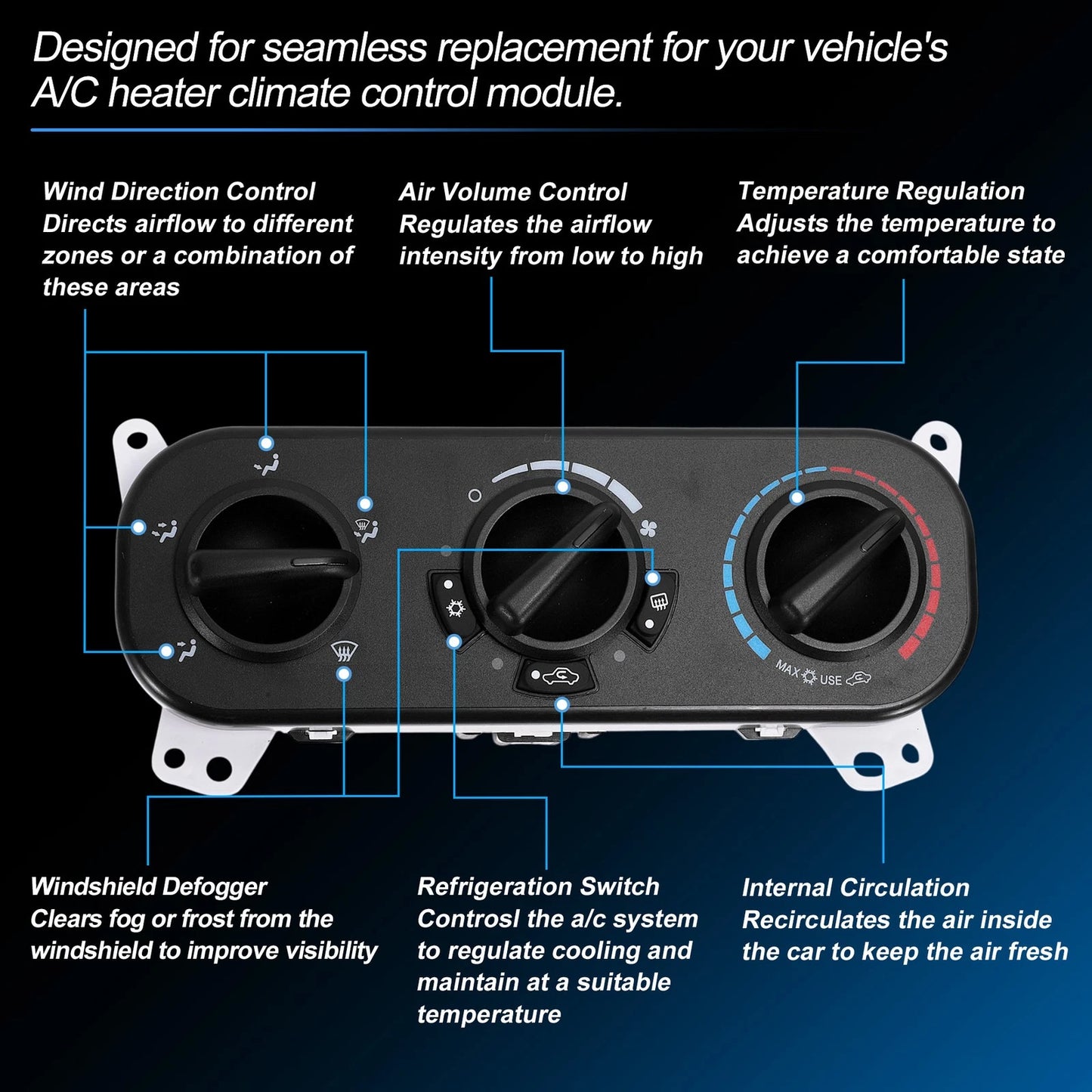 A/C Heater Climate Control Switch Module for Dodge Caliber (2007-2012)