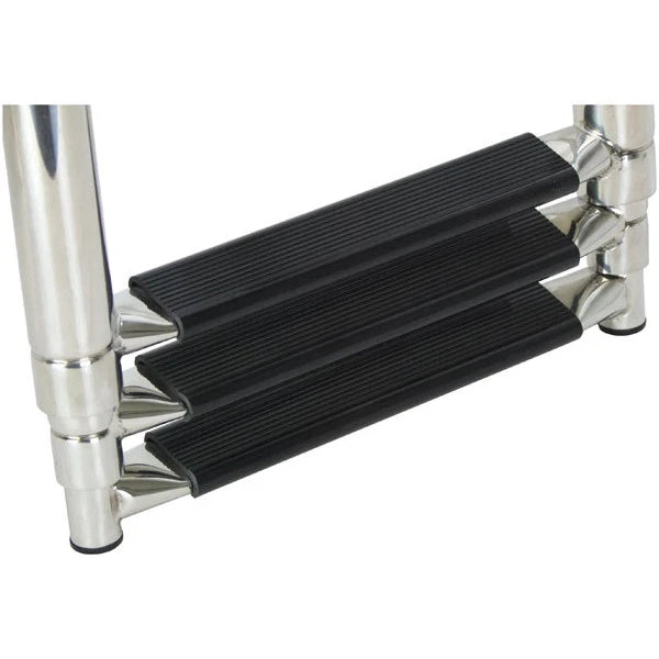 Stainless Steel Telescopic Boat Boarding Ladder 3 Step Platform Mount 900mm
