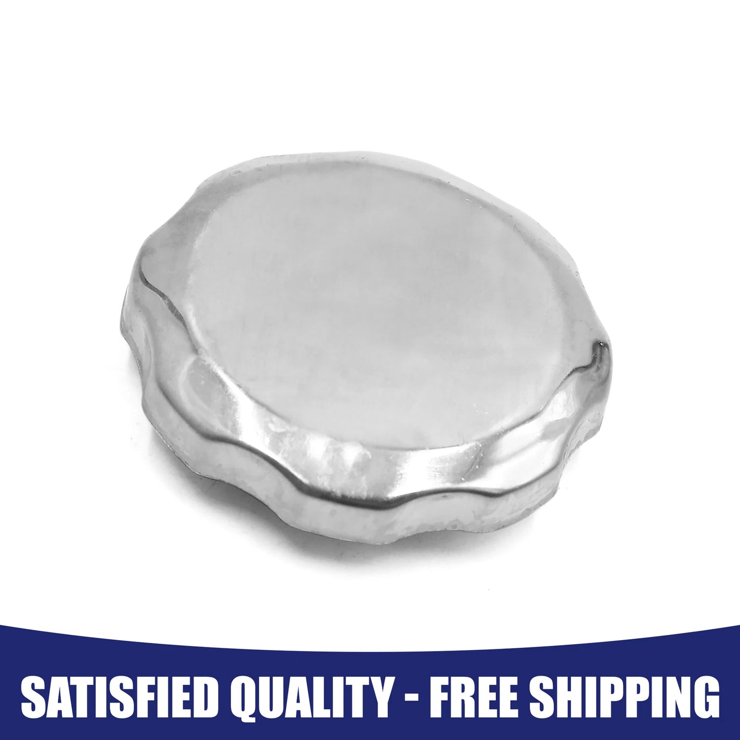 Gas Cap 1 x for Silver Tone Metal Cycle Scooter