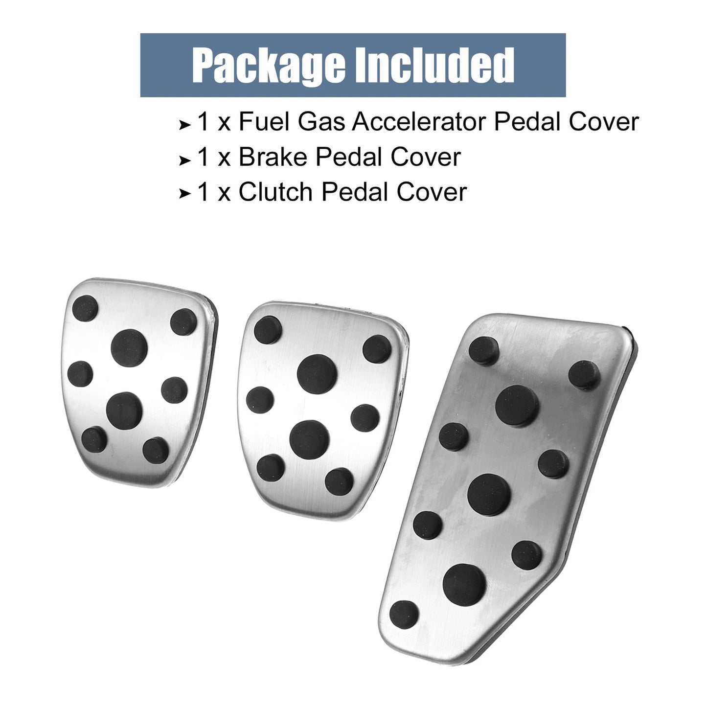 3 x Accelerator & Brake Pedal Covers for Subaru Legacy (1990-2007)