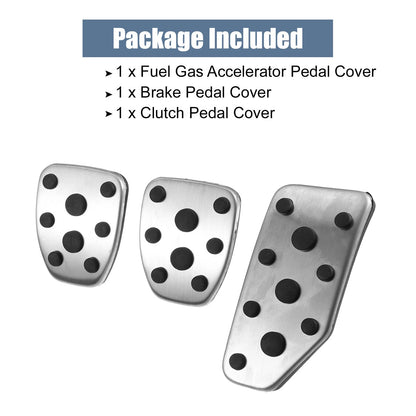 3 x Accelerator & Brake Pedal Covers for Subaru Legacy (1990-2007)