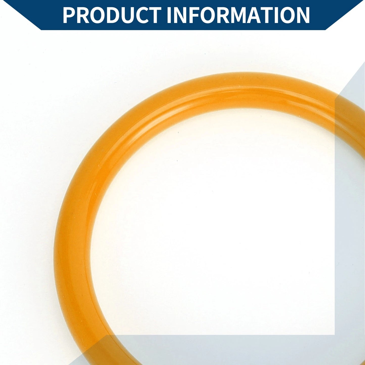 Portable 42cm Anti-Theft Bicycle Lock Mini Ring for Bike - Orange
