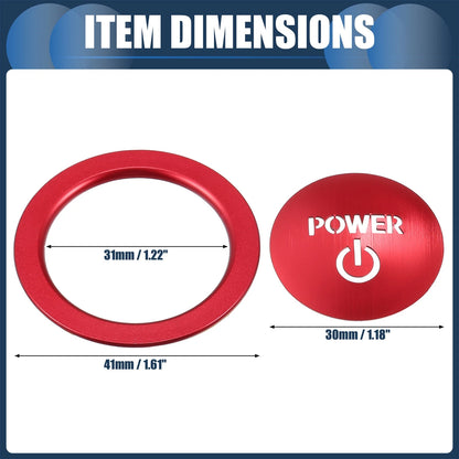 Engine Start Stop Button Cover Set for Toyota Vellfire 30 Series (2015-2020)