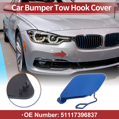 Bumper Tow Hook Cover for BMW 320i 2016-2018 - Blue 1 x Cover