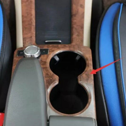 Wood Grain Water Cup Holder Panel Cover for Mercedes-Benz GLK (2013–2015)